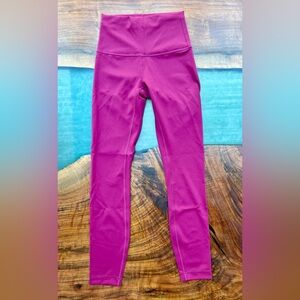 Lululemon NWOT Wunder Leggings In Pomegranate Purple. Women’s Sz. 2
